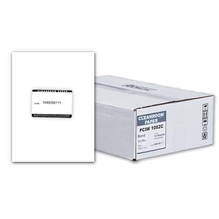 Pure Image Pure Image Poly Cleanroom Paper, 8.5x11, White 22lb, 250 sheets/ream, 10 reams per/PK PCIW 1082C
